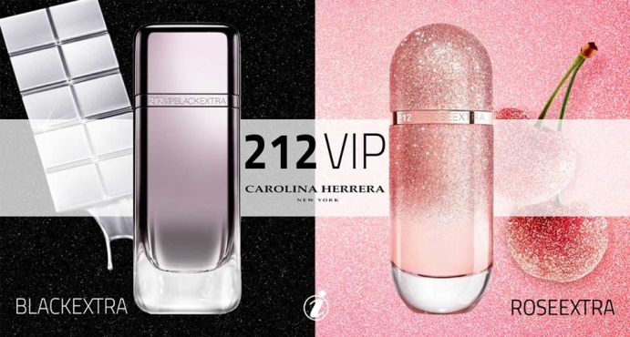Carolina Herrera 212 VIP Rosé Extra & 212 VIP Black Extra_إصداران محدودان  من كارولينا هريرا: 212 في أي بي روز اكسترا و 212 في أي بي بلاك اكسترا