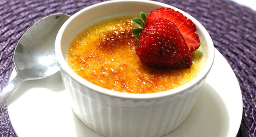 كاسترد محلى بالكراميل creme brulee
