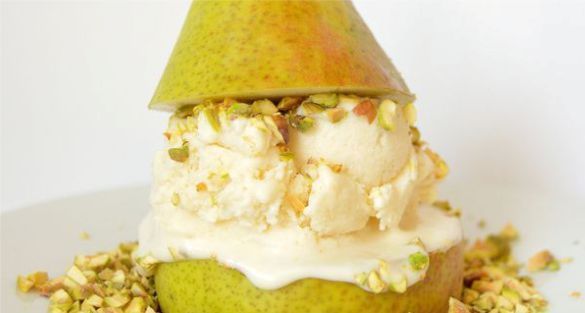 pear ice cream كمثرى الأيس كريم