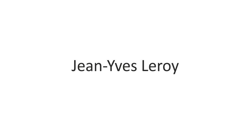 صورة Jean-Yves Leroy