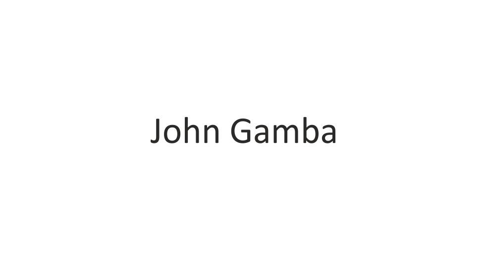 صورة John Gamba