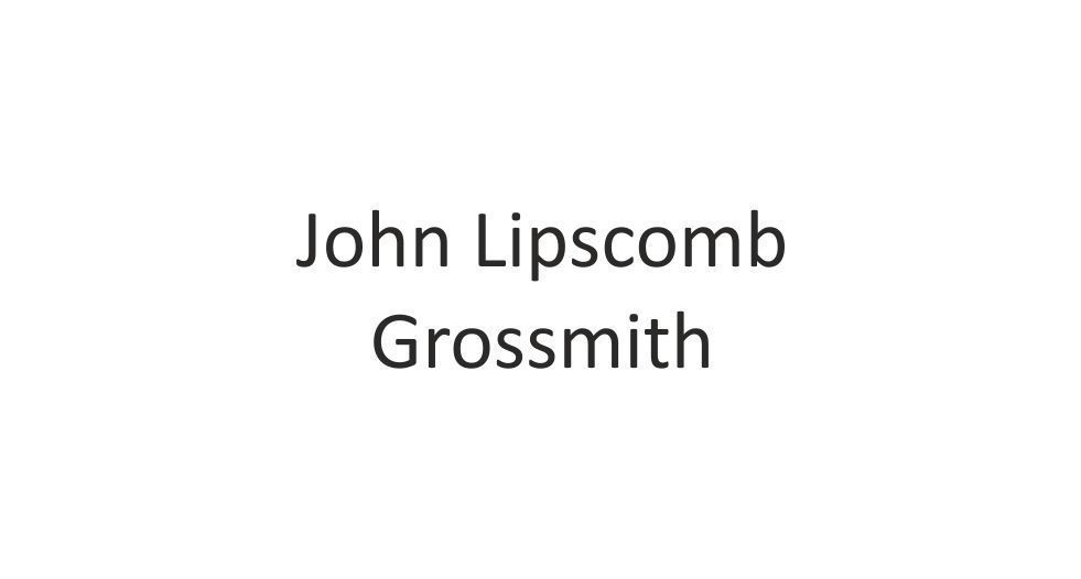 صورة John Lipscomb Grossmith
