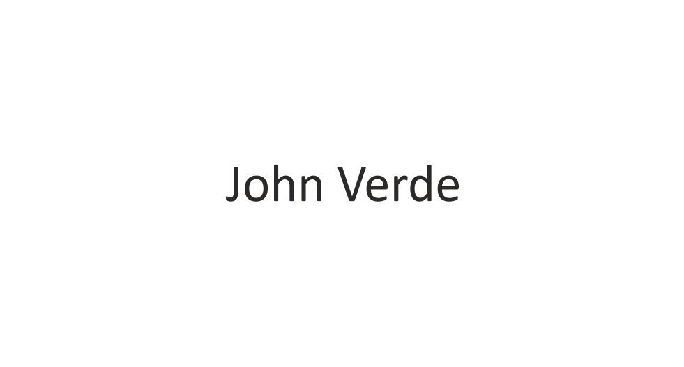 صورة John Verde