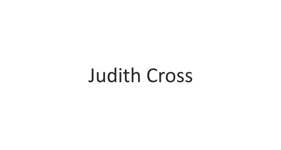 صورة Judith Cross