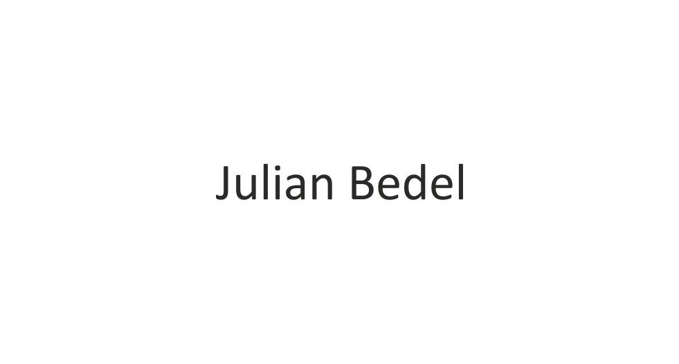 صورة Julian Bedel