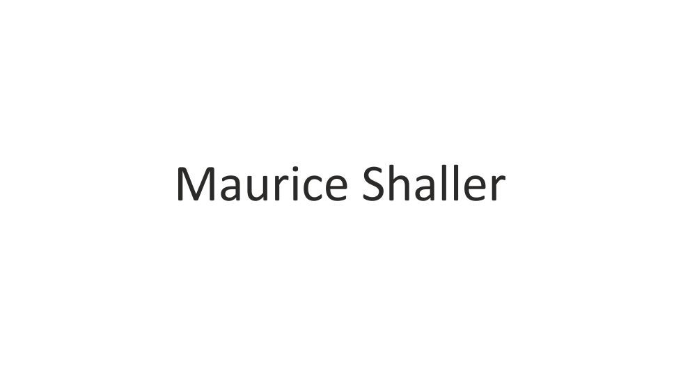 صورة Maurice Shaller