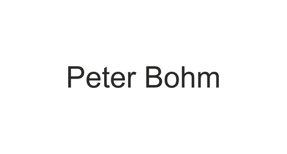 صورة Peter Bohm
